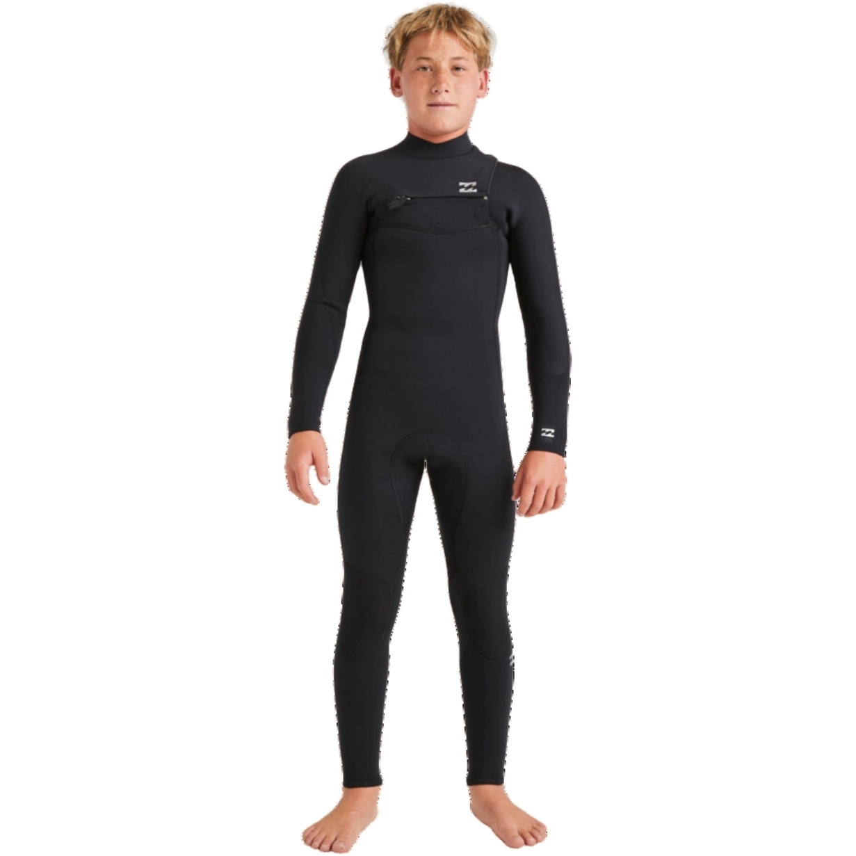 2024 Billabong Junior Foil 5/4mm Borst Ritssluiting Wetsuit ABBW100156 - Black